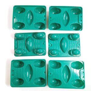 Lot of 6 Football Jello Jigglers Molds 5 Per Sheet 35 Total Jello Shots Candy